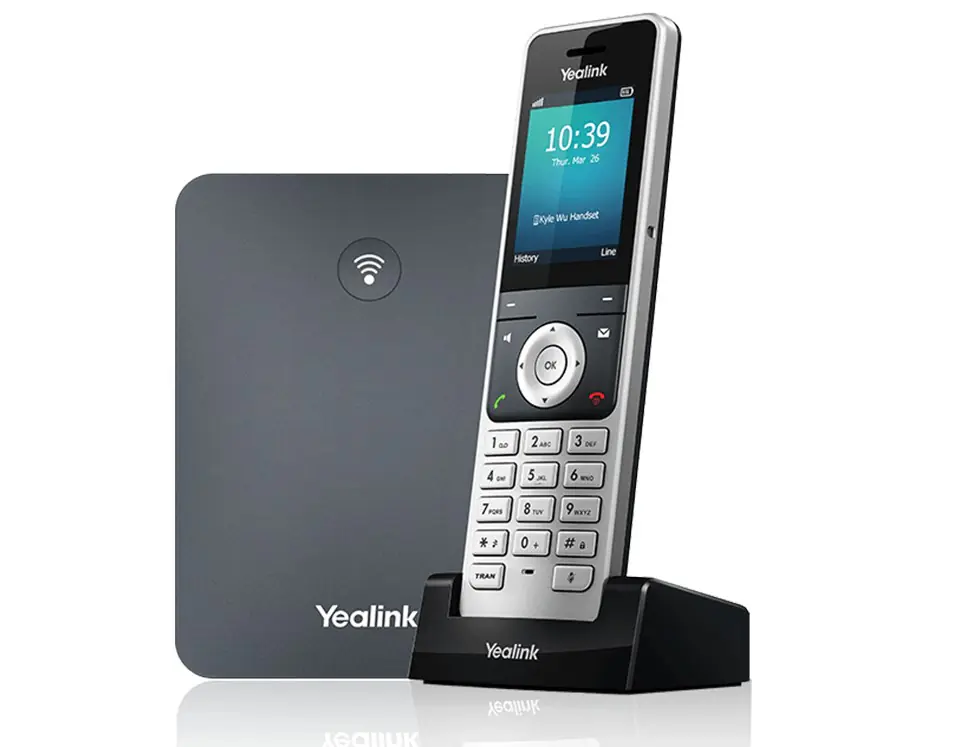 ⁨Telefon VoIP Yealink W76P (baza + słuchawka W56H)⁩ w sklepie Wasserman.eu