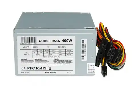 ⁨iBox CUBE II power supply unit 400 W ATX Silver⁩ at Wasserman.eu