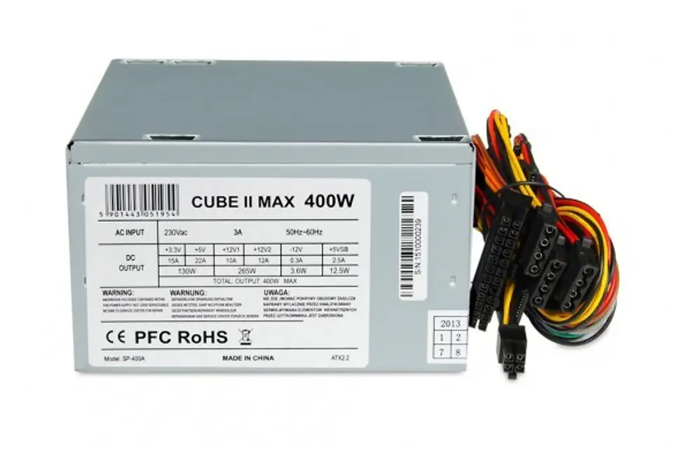 iBox CUBE II power supply unit 400 W ATX Silver at Wasserman.eu