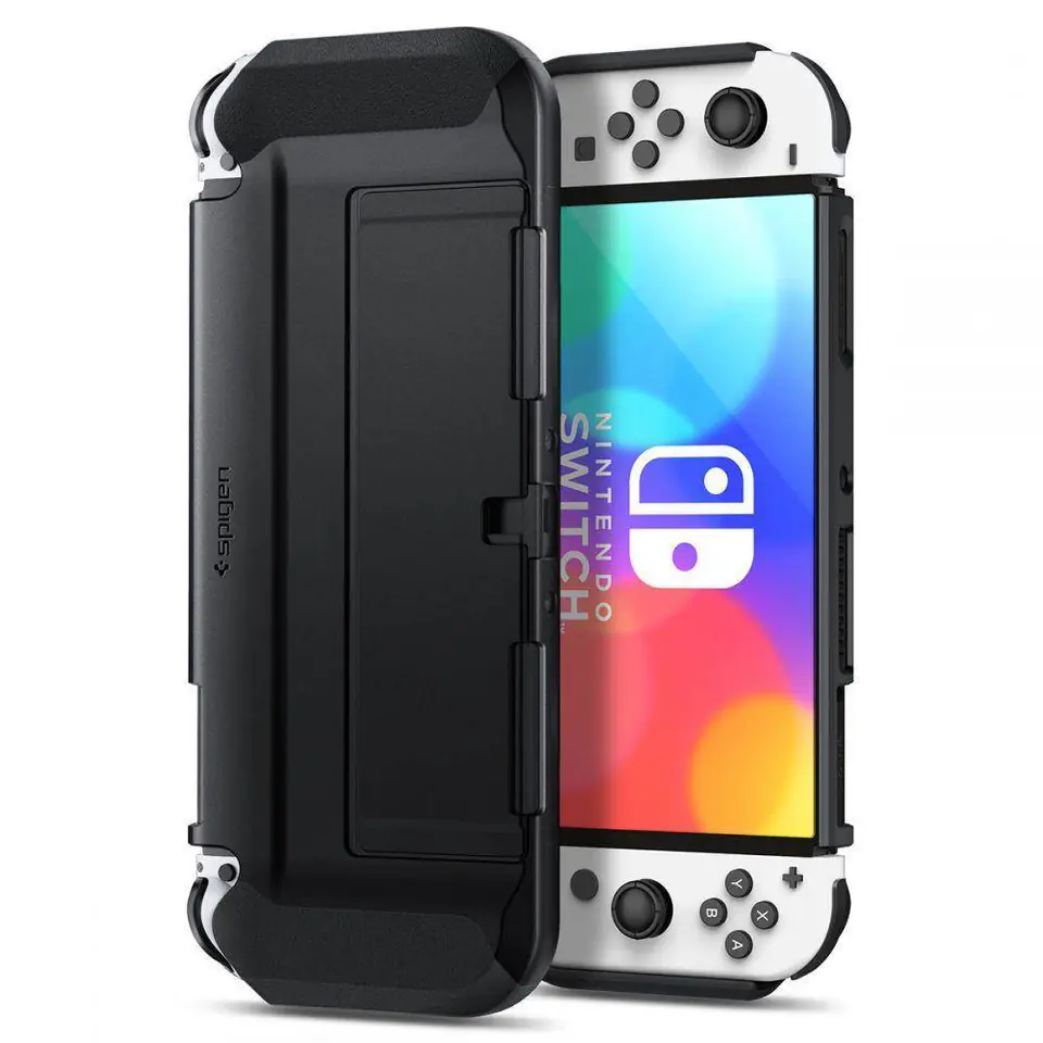 ⁨NINTENDO SWITCH OLED Spigen Thin Fit case black⁩ at Wasserman.eu