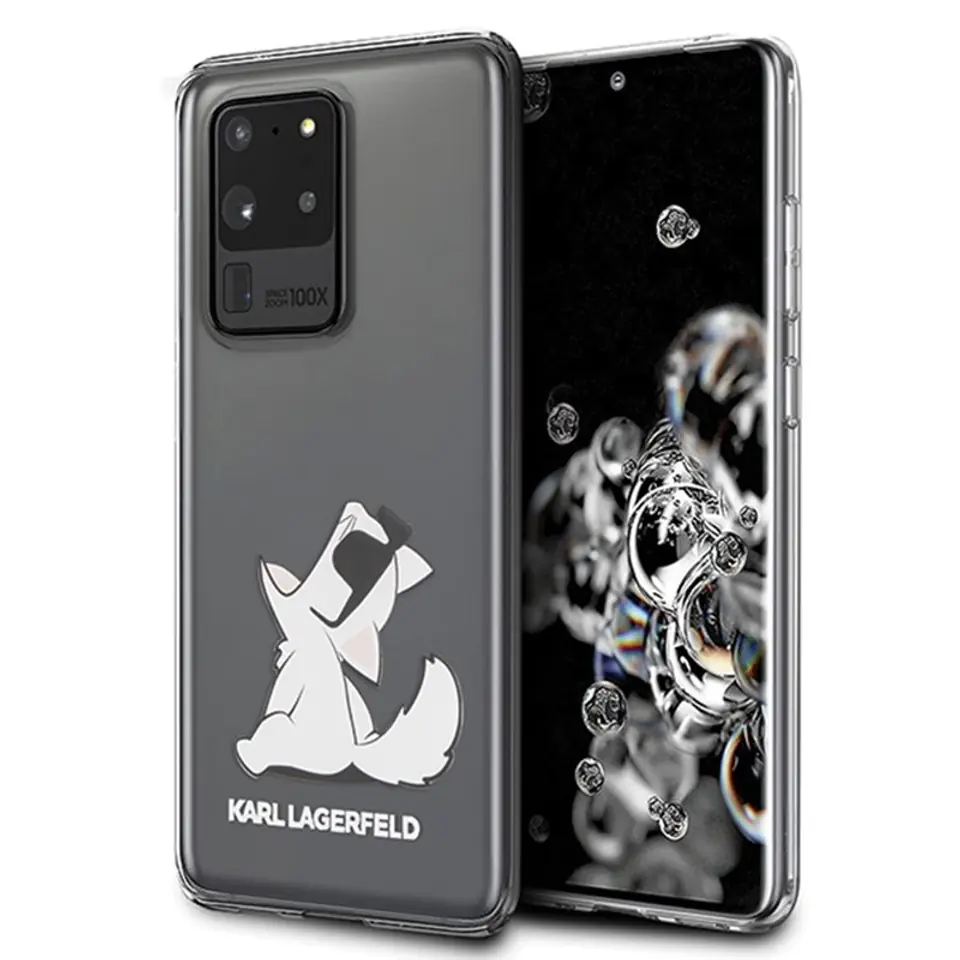 ⁨Karl Lagerfeld Choupette Fun Sunglasses - Etui Samsung Galaxy S20 Ultra (przezroczysty)⁩ w sklepie Wasserman.eu