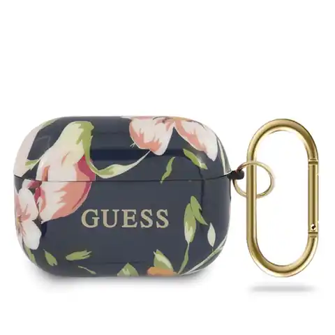 ⁨Guess Flower Collection N3 - Airpods Pro Case (Blue)⁩ at Wasserman.eu