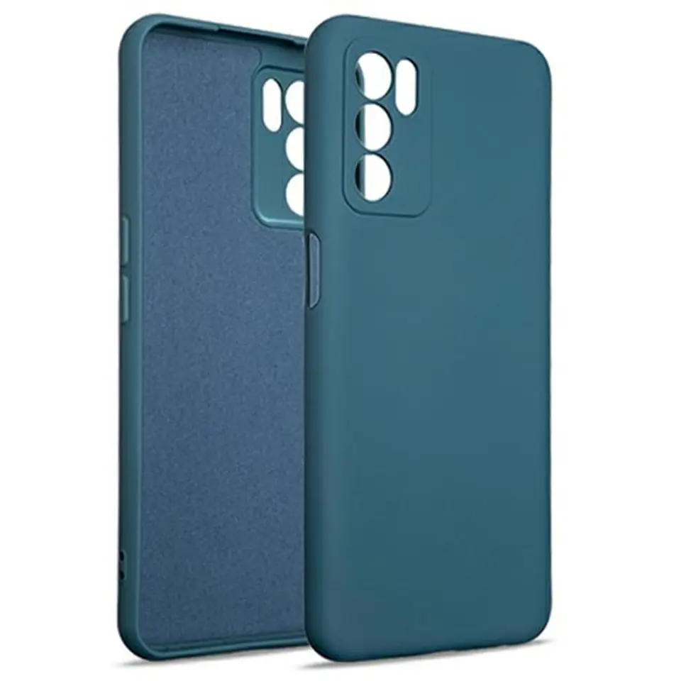 ⁨Beline Silicone Case Oppo A16/A16s/A16K blue/blue⁩ at Wasserman.eu