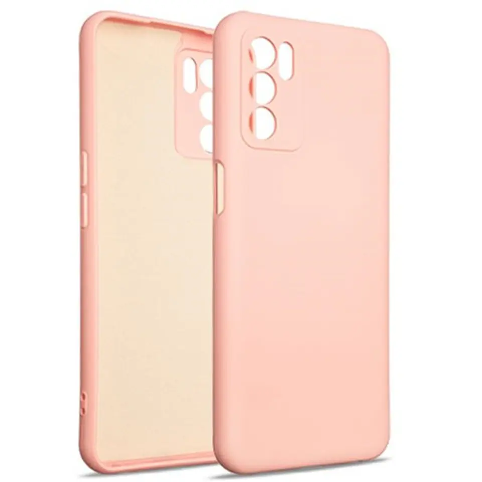 ⁨Beline Etui Silicone Oppo A16/A16s/A16K różowy/pink⁩ w sklepie Wasserman.eu