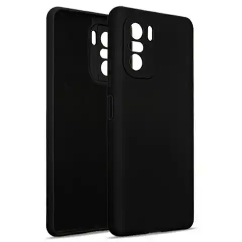⁨Beline Etui Silicone Xiaomi Poco F3 czarny/black⁩ w sklepie Wasserman.eu
