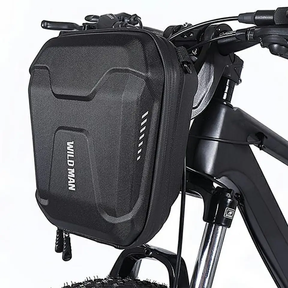 ⁨WildMAN E8 bike case/holder frame pannier black/black⁩ at Wasserman.eu