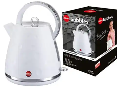 ⁨ELDOM C245 Bubbles Wireless white kettle⁩ at Wasserman.eu