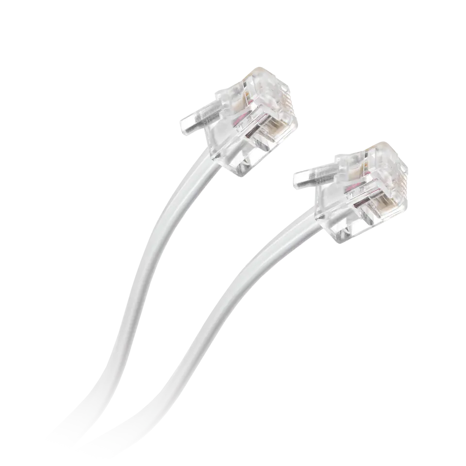 ⁨Kabel: tel, Stecker 2m, weiß, LX9113P 2M⁩ im Wasserman.eu