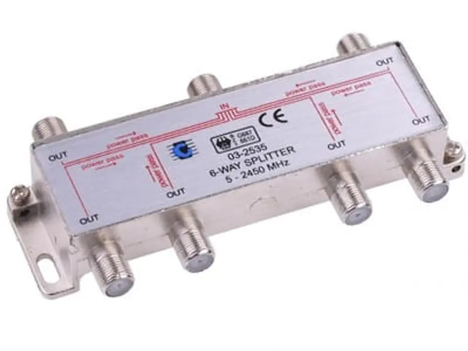 ⁨Rozgałęźnik ZLA0638 Splitter 6way 5-2450MHz⁩ w sklepie Wasserman.eu