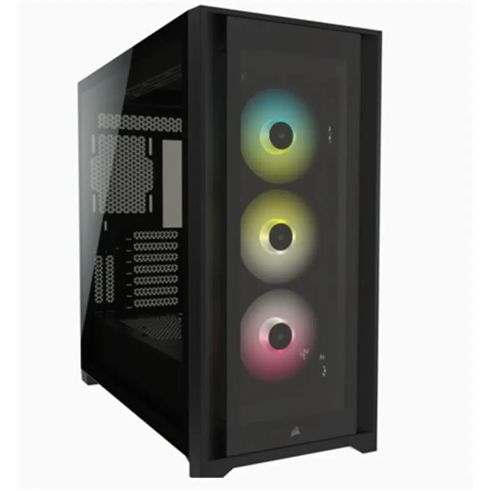 ⁨Corsair RGB Computer Case iCUE 5000X okno boczne, czarny, ATX, zasilacz w zestawie Nie⁩ w sklepie Wasserman.eu