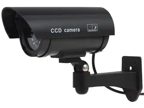 ⁨Dummy monitoring camera Q22 black IR Led⁩ at Wasserman.eu