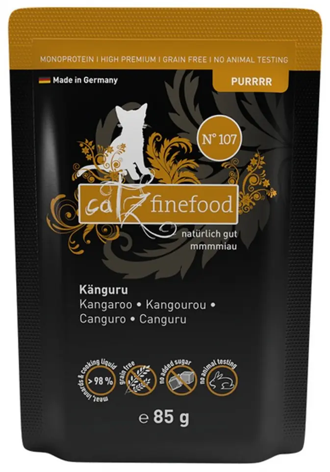 ⁨Catz Finefood Purrrr N.107 Kangur saszetka 85g⁩ w sklepie Wasserman.eu