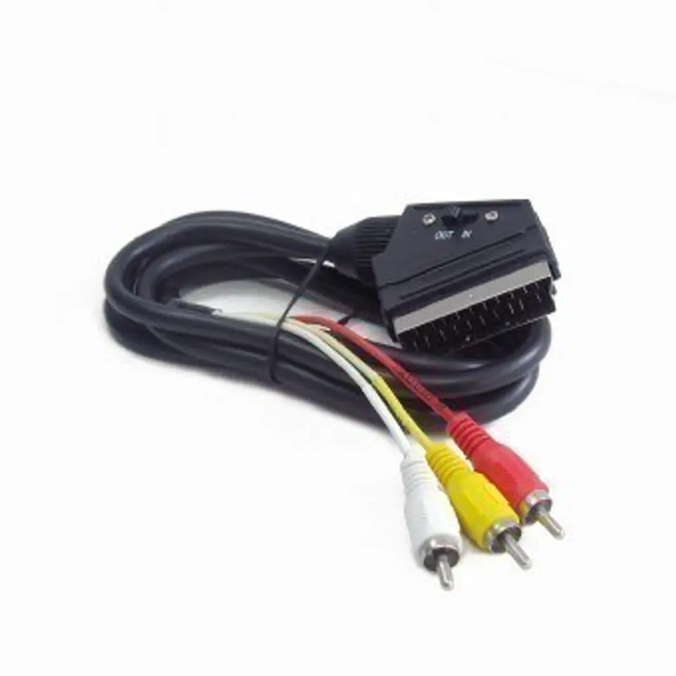 ⁨Cablexpert | Video / audio cable | Male | RCA | 21 pin SCART | 1.8 m⁩ w sklepie Wasserman.eu