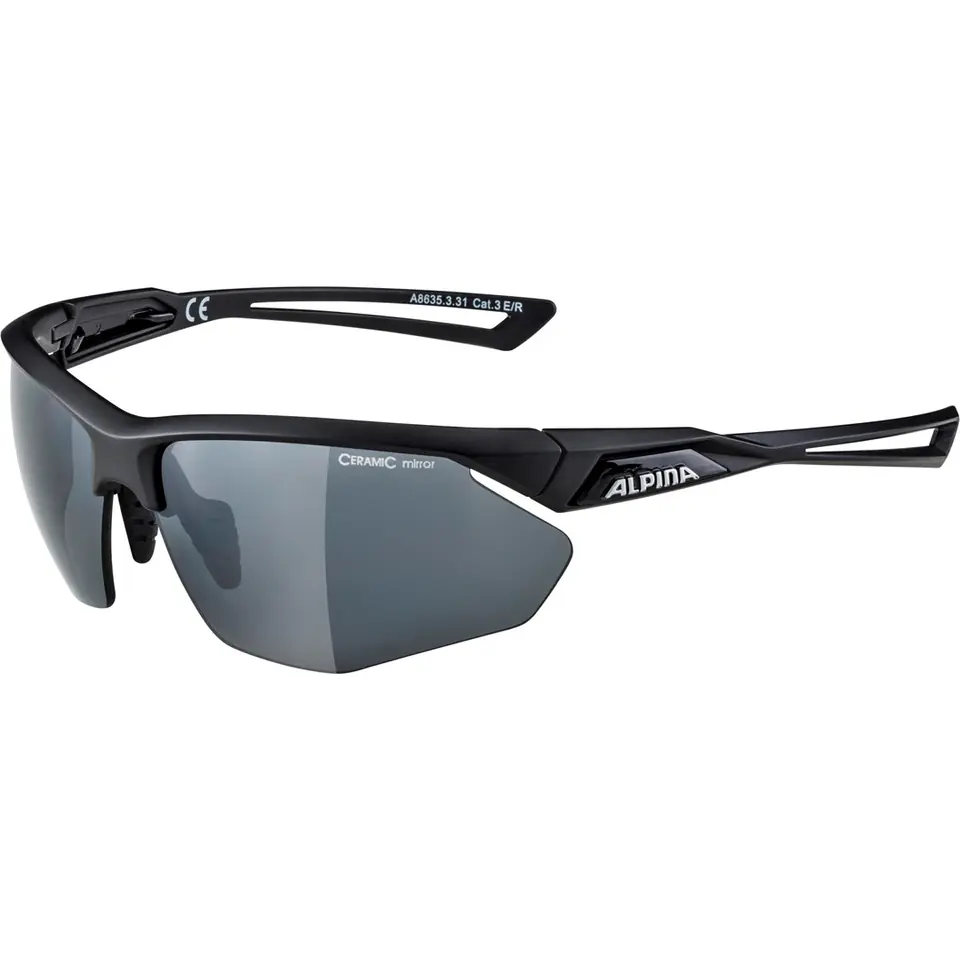 ⁨Sports cycling glasses Alpina Nylos HR Black⁩ at Wasserman.eu