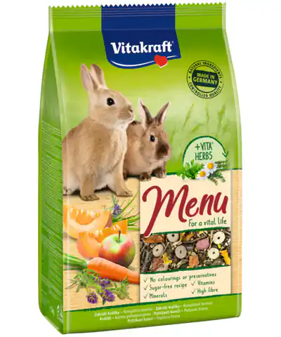 ⁨VITAKRAFT MENU VITAL 3kg karma d/królika⁩ w sklepie Wasserman.eu