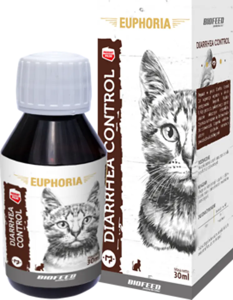 ⁨BIOFEED EUPHORIA Diarrhea Control Cat 30ml⁩ w sklepie Wasserman.eu