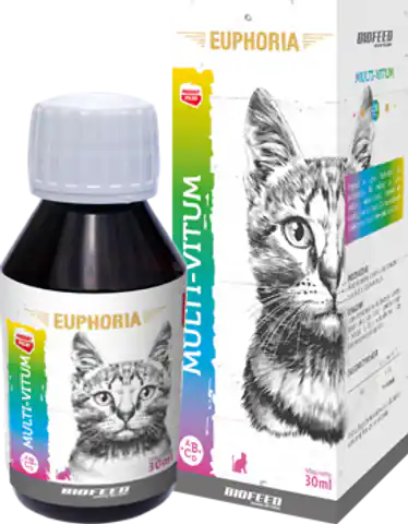 ⁨BIOFEED EUPHORIA Multi-Vitum Cat 30ml⁩ w sklepie Wasserman.eu