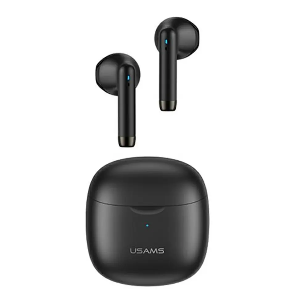 ⁨USAMS Słuchawki Bluetooth 5.0 TWS IA series bezprzewodowe czarny/black BHUIA01 (US-IA04)⁩ w sklepie Wasserman.eu