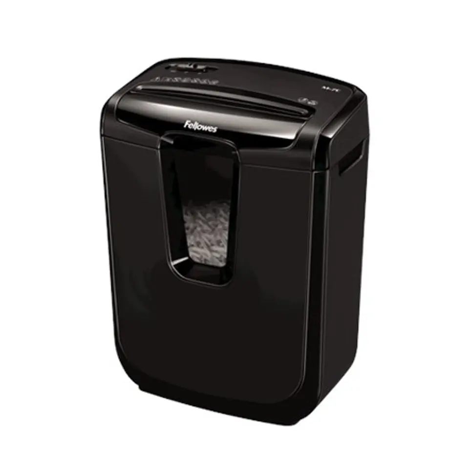 Fellowes Shredder M-7C Black, 14 L, Paper shredding, Credit cards shredding, Paper handling standard/output Shreds 7 sheets per w sklepie Wasserman.eu