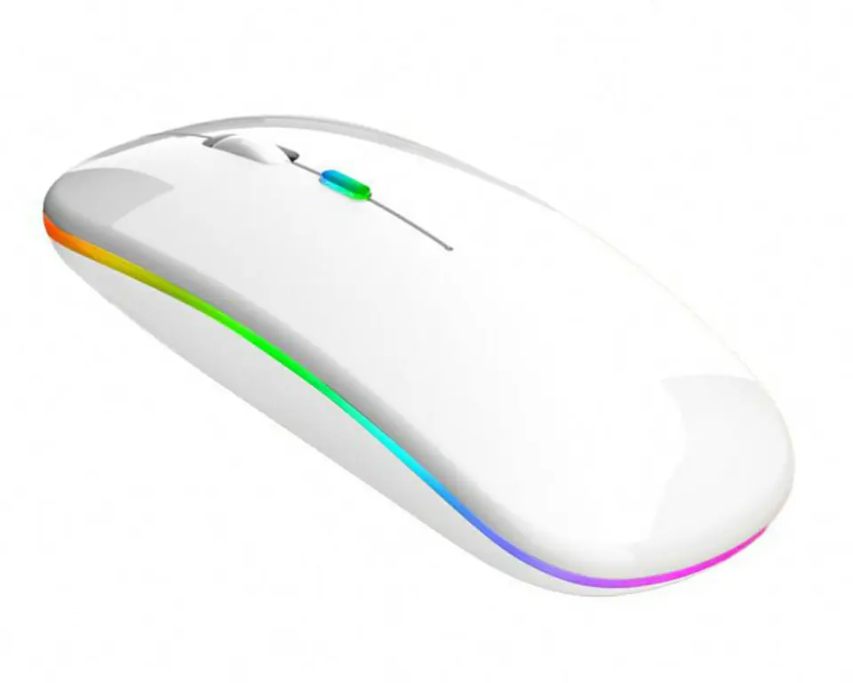 AK211B Mysz bezprzewodowa rgb biała w sklepie Wasserman.eu
