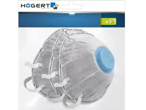 ⁨Hogert HT5K152 Maska przeciwpyłowa 3szt z filtrem FFP2⁩ w sklepie Wasserman.eu