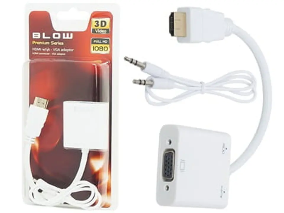 ⁨Blow 92-120 Przejście HDMI na VGA + audio⁩ w sklepie Wasserman.eu