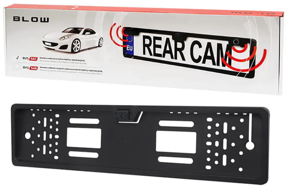 ⁨Reversing camera in the license plate frame BLOW BVS-547 78-547⁩ at Wasserman.eu