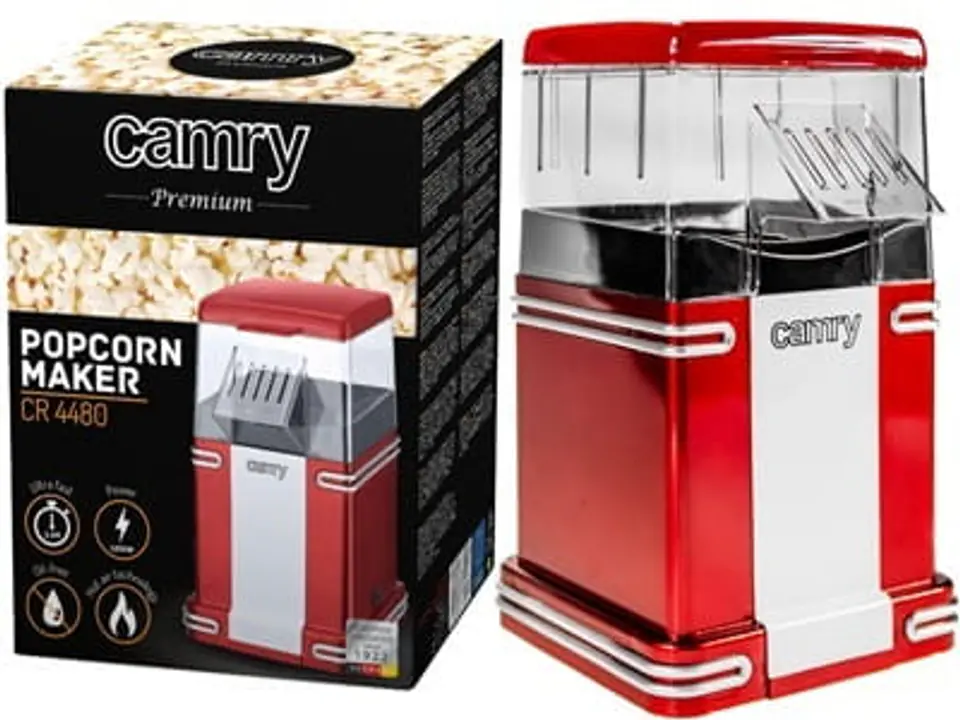 ⁨Camry CR 4480 popcorn machine, fat free⁩ at Wasserman.eu