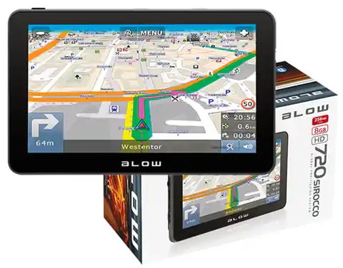 ⁨Blow GPS720 Sirocco Nawigacja 7" Europa Bluetooth⁩ w sklepie Wasserman.eu