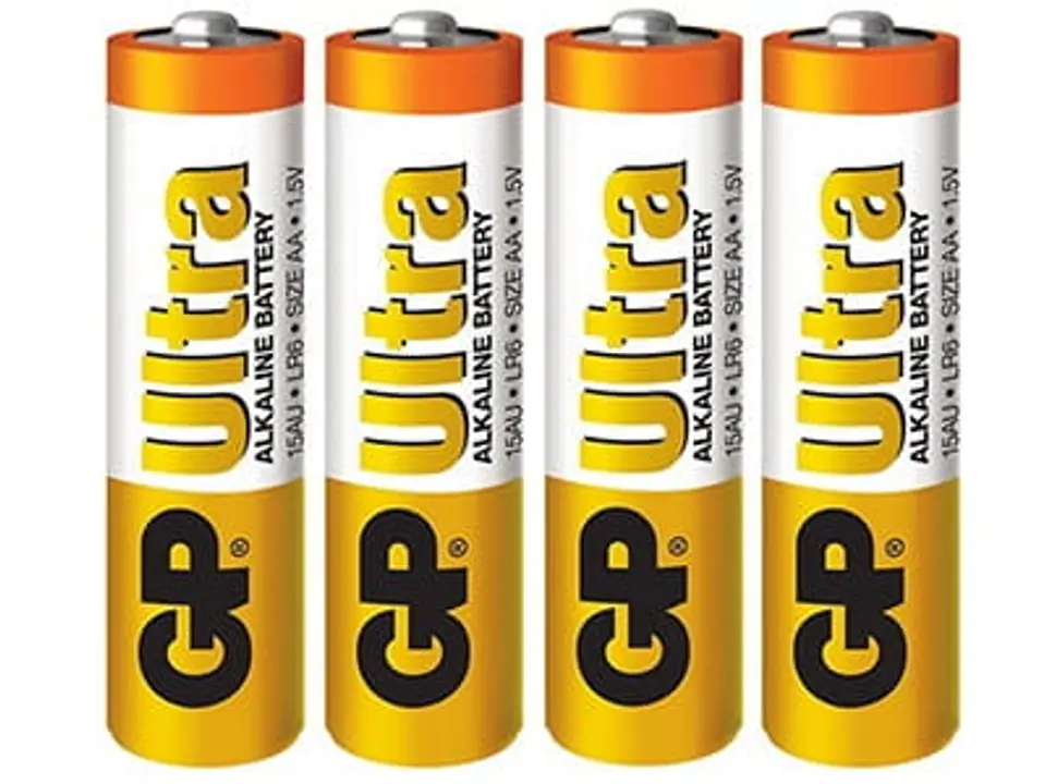 ⁨Baterie alkaliczne AA 1.5 LR6 GP ULTRA 4sztuki 8714⁩ w sklepie Wasserman.eu