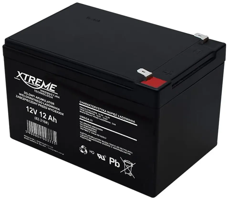 12V 12Ah Xtreme 82-216 gel battery at Wasserman.eu