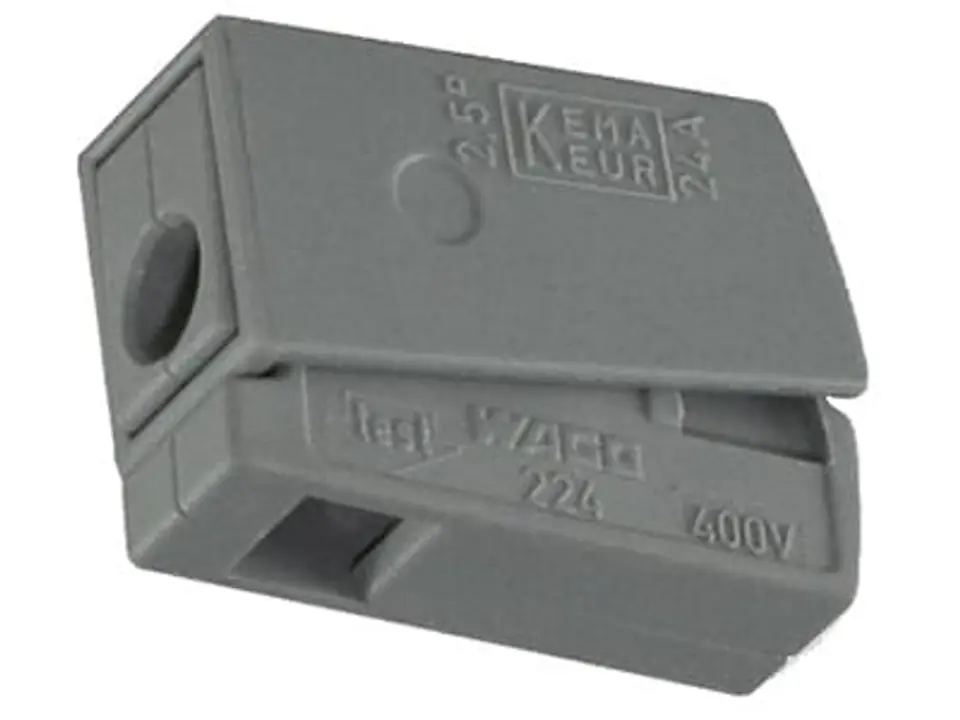 ⁨Szybkozłączka oświetleniowa WAGO 2x 1-2,5mm 224-101⁩ w sklepie Wasserman.eu