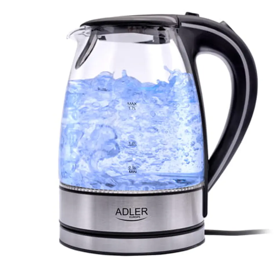 ⁨Glass kettle 1.7L wireless Adler AD 1225⁩ at Wasserman.eu