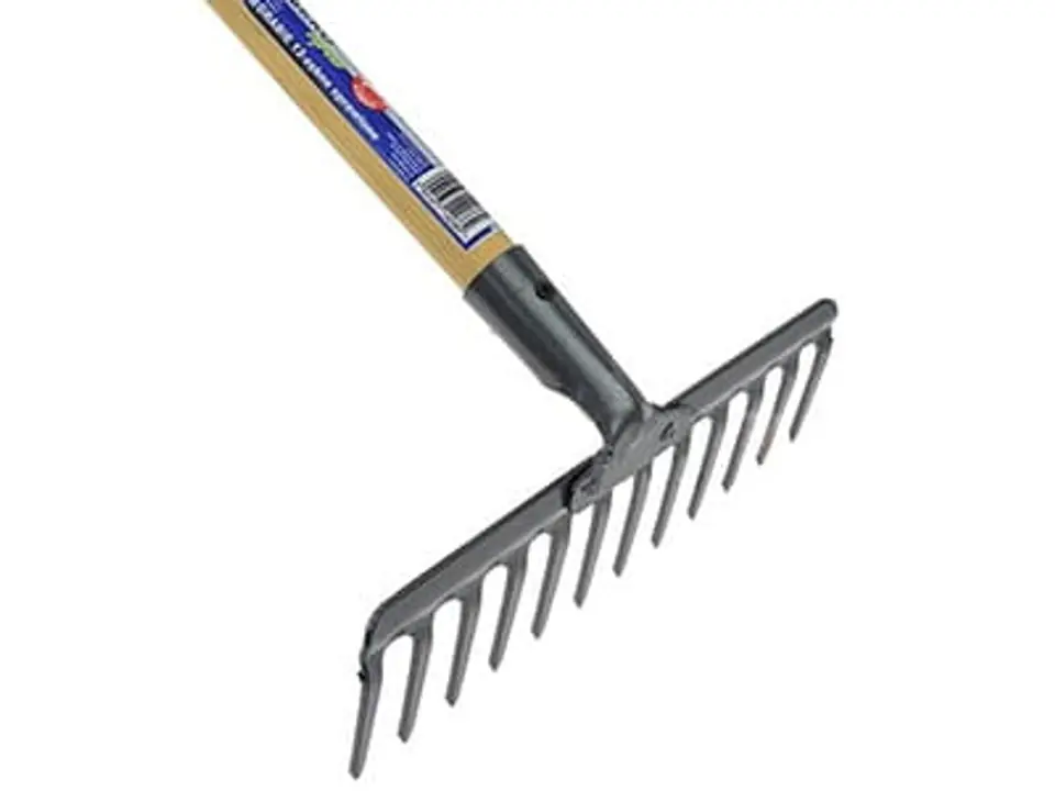 Metal rake, 12 teeth, handle 130cm G66505 at Wasserman.eu