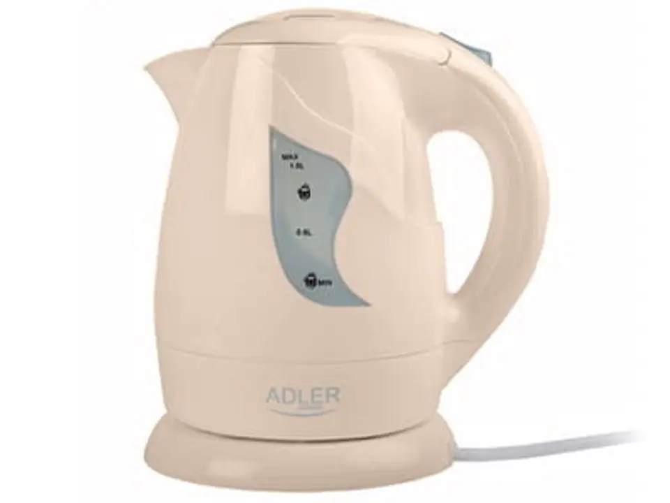 ⁨Cordless kettle 1l beige, rotary 850W AD08B⁩ at Wasserman.eu