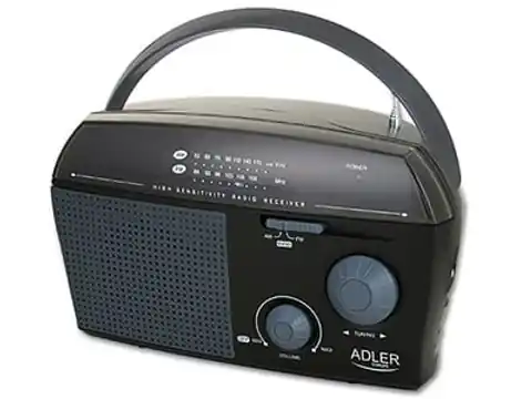 ⁨Radio AM and FM Adler AD 1119 small mobile⁩ at Wasserman.eu