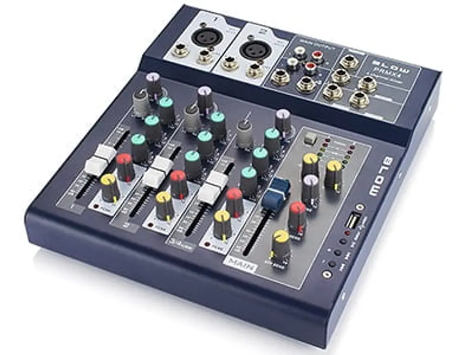4 channel mixer with USB Blow PRMX 4 PRMX4 at Wasserman.eu