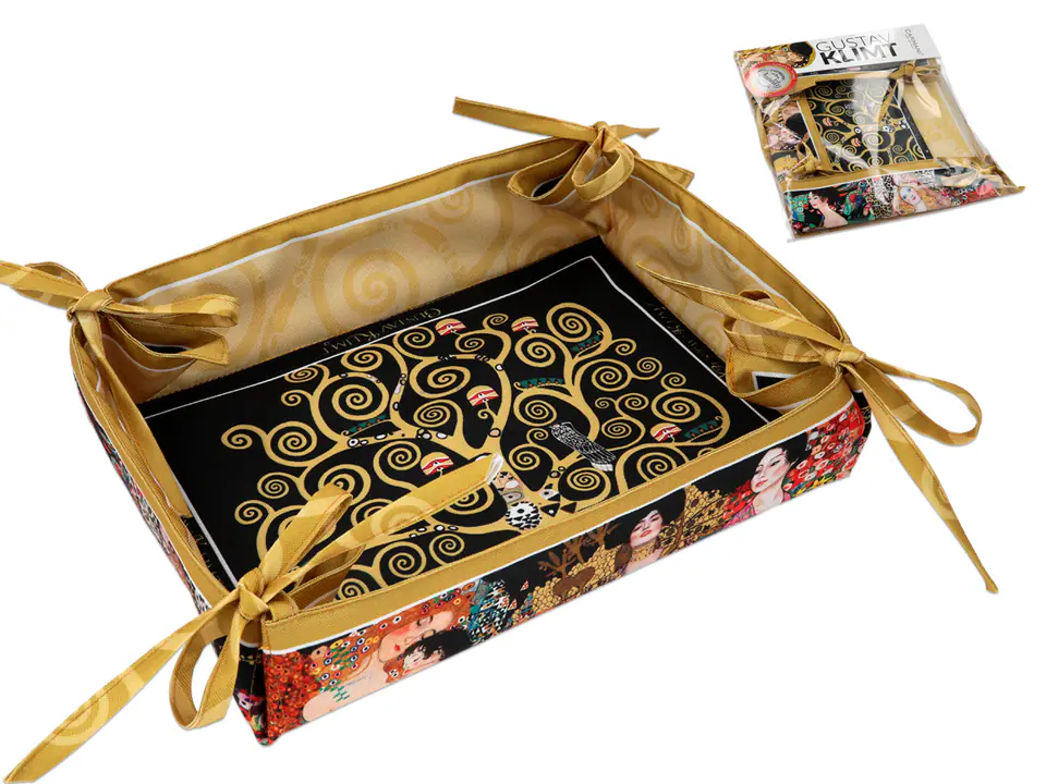 ⁨Large bread basket - G. Klimt, collage (CARMANI)⁩ at Wasserman.eu