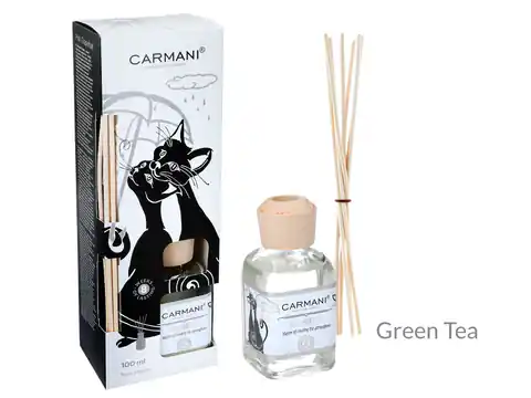 ⁨Dyfuzor zapach - Koci świat, Zielona herbata (CARMANI)⁩ w sklepie Wasserman.eu