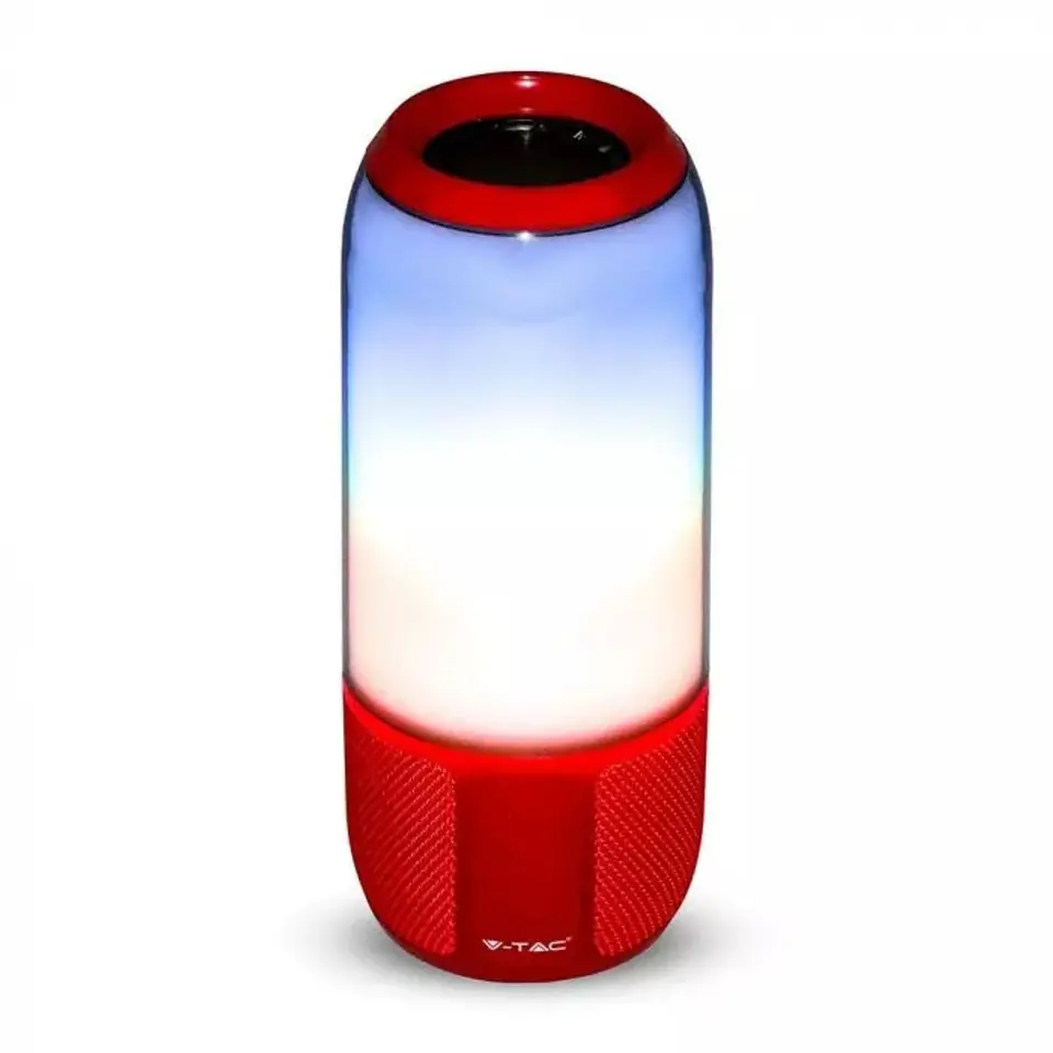 ⁨V-TAC Speaker Light LED Bluetooth RED⁩ at Wasserman.eu