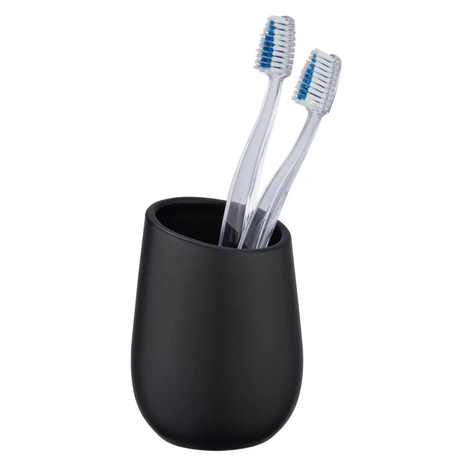 Badi Black toothbrush mug at Wasserman.eu