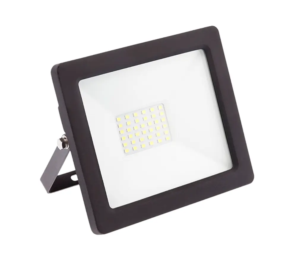 ⁨LED FLOODLIGHT 70W AC220-240V 50/60 HZ IP65 6400K BLACK⁩ at Wasserman.eu