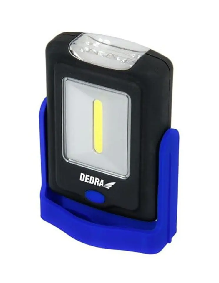 LATARKA 1W COB LED+3LED PROSTOKĄTNA Z PODSTAWĄ, BATERIĄ w sklepie Wasserman.eu