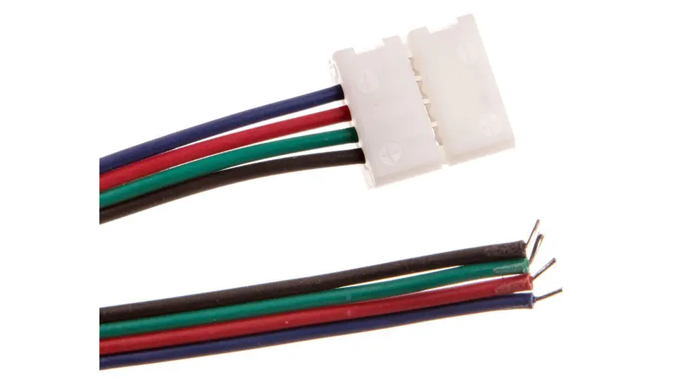 ⁨XC11 connector for RGB LED strips with 2m cable⁩ at Wasserman.eu