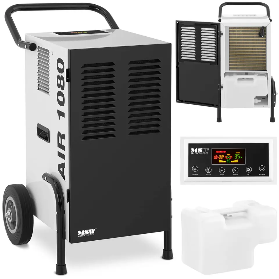 ⁨Dehumidifier moisture absorber mobile industrial poj. 9 l 50 l/24 h to 80 m2⁩ at Wasserman.eu