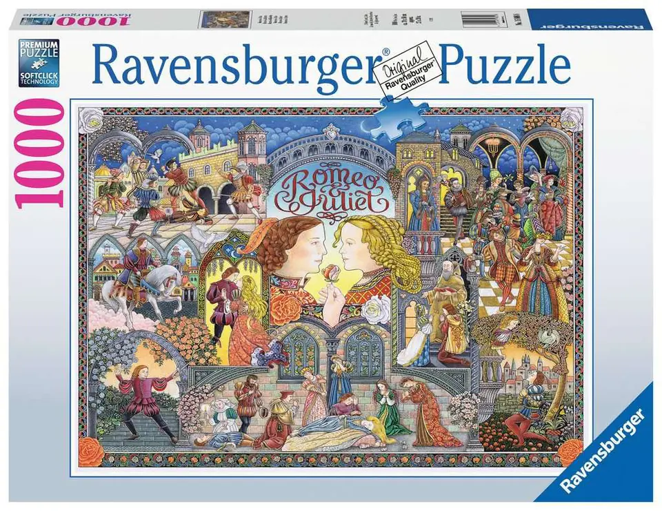 ⁨Puzzle 2D 1000 elementów Romeo i Julia⁩ w sklepie Wasserman.eu