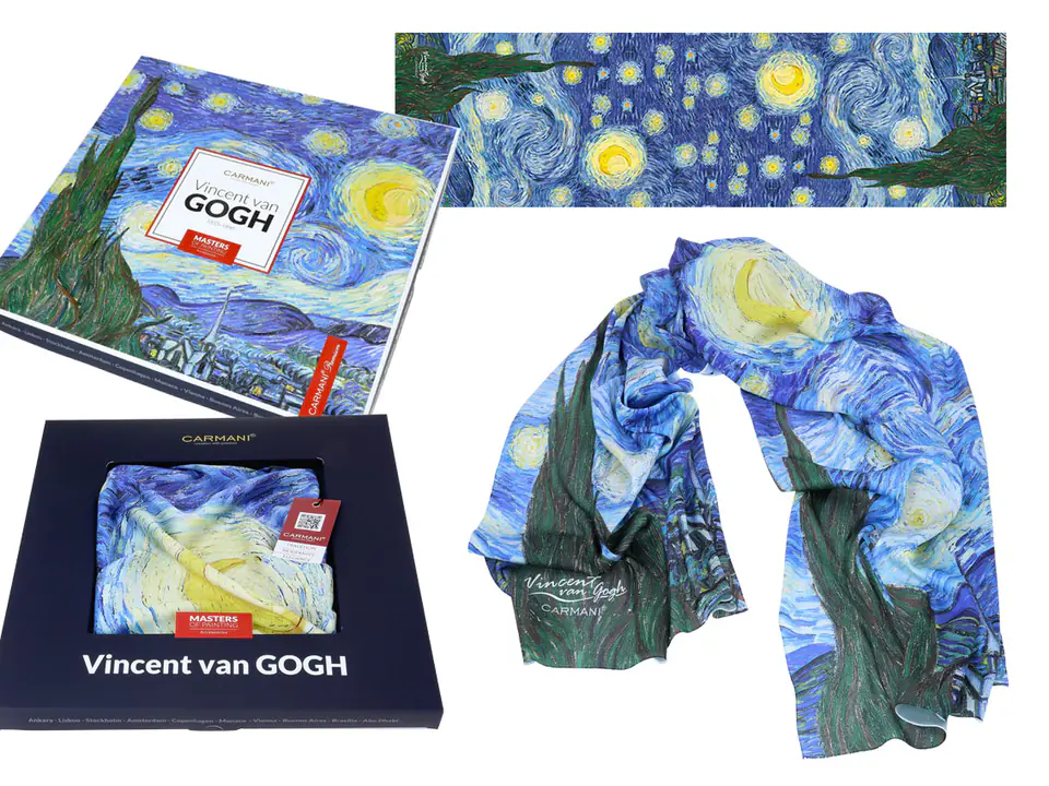 ⁨Shawl - V. van Gogh, Starry Night (CARMANI)⁩ at Wasserman.eu