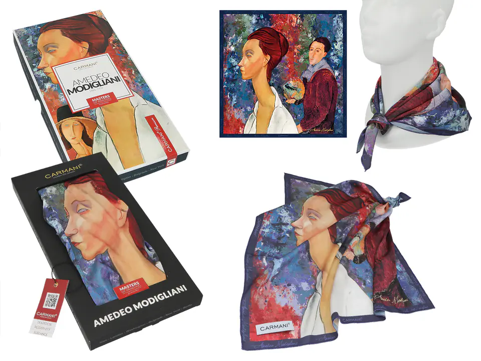 ⁨Apaszka - A. Modigliani, Lunia Czechowska i Amedeo Modigliani (CAMANI)⁩ w sklepie Wasserman.eu