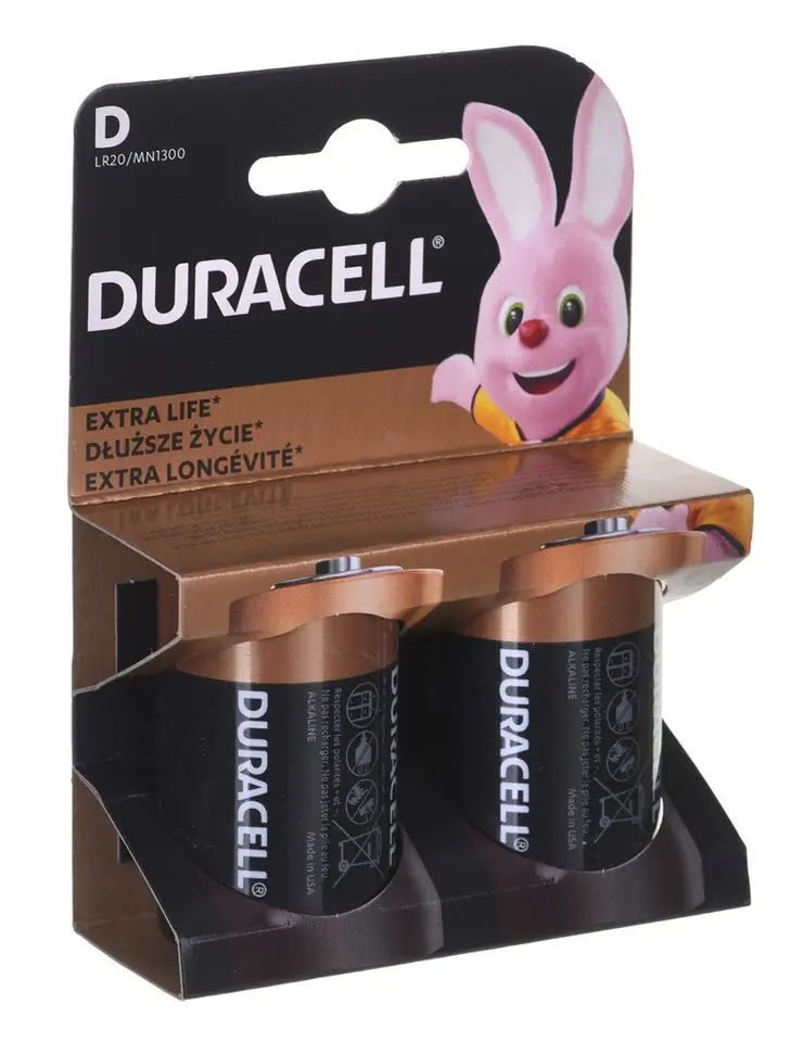 ⁨Duracell Alkaline Battery Pack (x 2)⁩ at Wasserman.eu