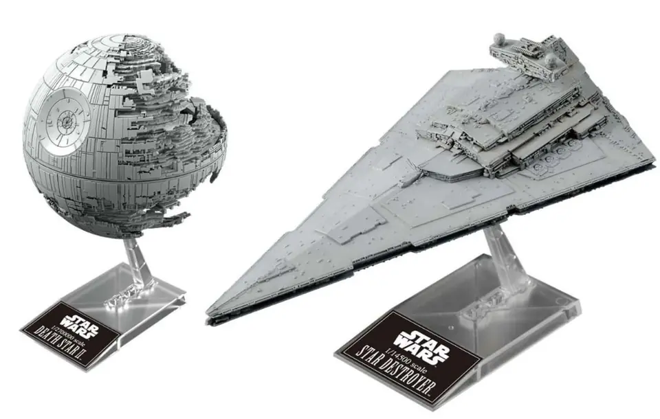 ⁨Modele do sklejania Star Wars Gwiazda Śmierci i Krążownik Imperium 1/14500⁩ w sklepie Wasserman.eu